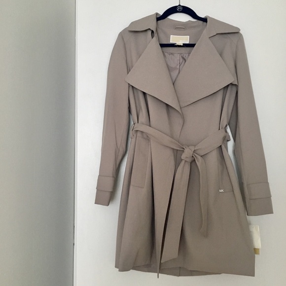 Michael Kors Jackets & Blazers - NWT Michael Kors Taupe Trench!